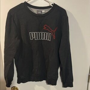 PUMA Men's Charcoal Crewneck Sweater